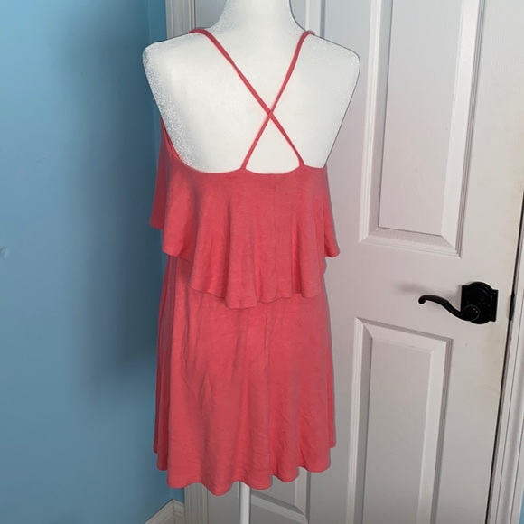 Free People Beach Flowy Layered Cross-Back Dress - Picture 2 of 4